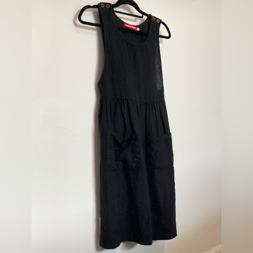 Pyne & Smith black pinafore dress size XS